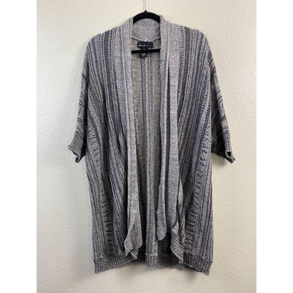 LANE BRYANT Sweater CARDIGAN WOMENS Plus 18/20 GRAY Fall Winter Knit Neutral